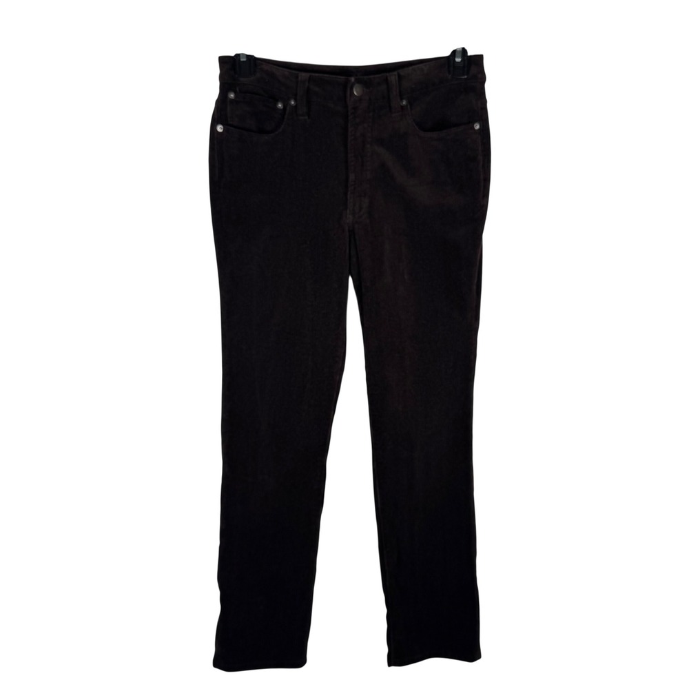 Quince Organic Stretch Corduroy Straight Leg Pants Espresso Brown Size 4